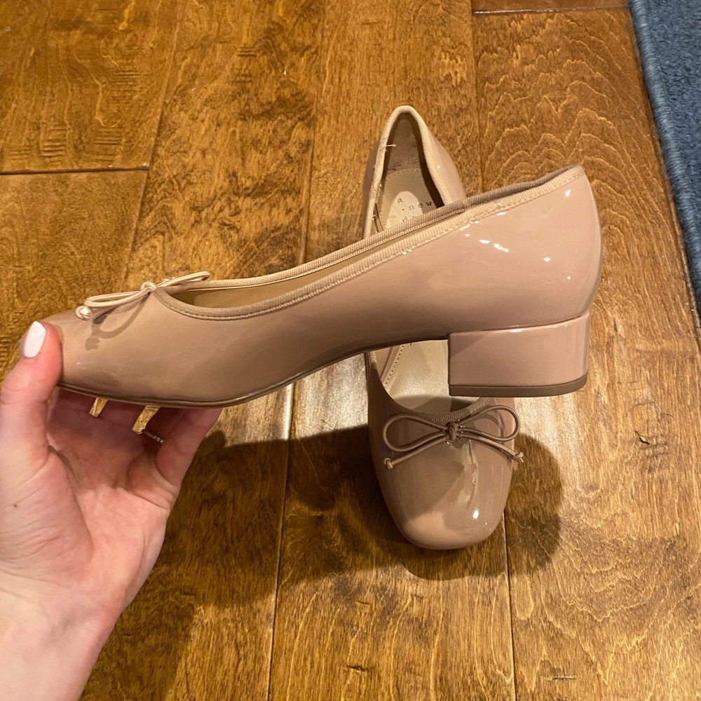 Tan Block Heels - Picture 4 of 7